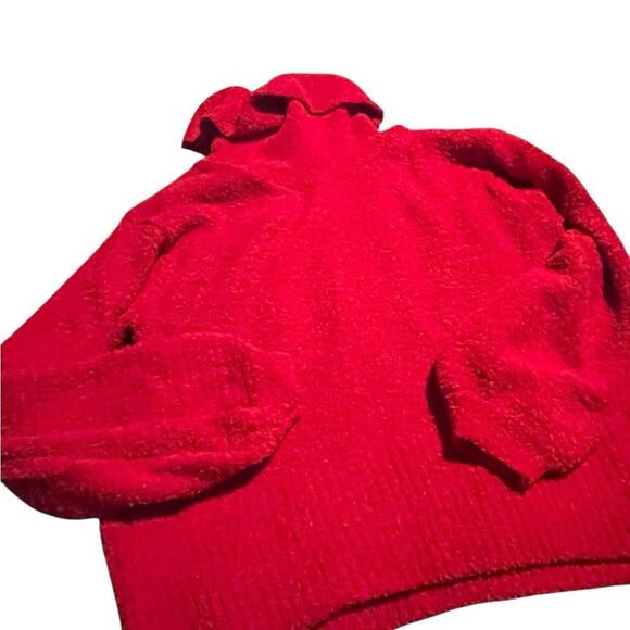 Jessica Simpson size medium Cozy Red Turtleneck Sweater excellent condition - Picture 1 of 2